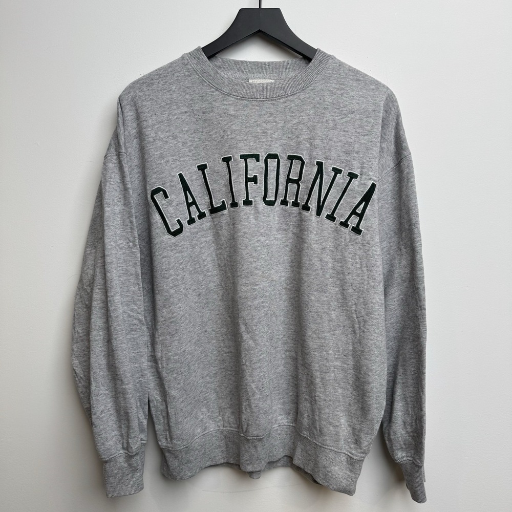 Reflex California Patch Embroidered M Crewneck Y2K‎ Sweater Pullover Men's